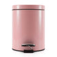 Stainless Steel Foot Pedal Rubbish Recycling Bin Round 2X 12L - Pink - Premium