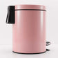 Stainless Steel Foot Pedal Rubbish Recycling Bin Round 2X 12L - Pink - Premium