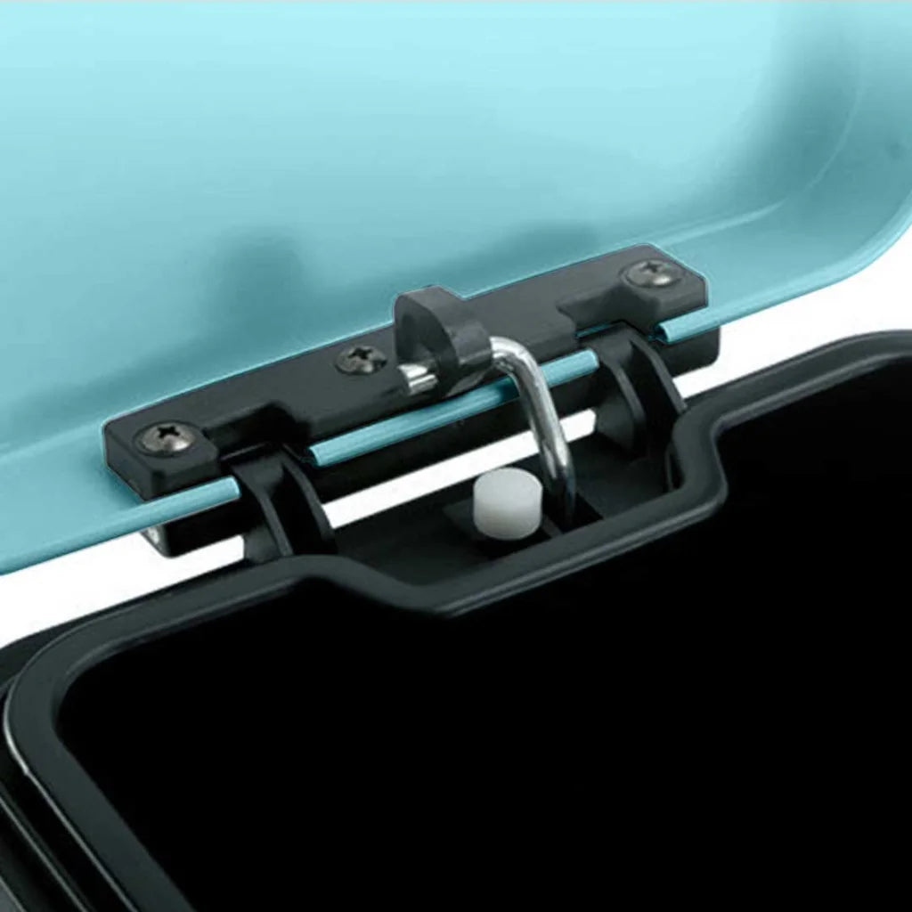 Stainless Steel Foot Pedal Rubbish Recycling Bin Square 2X 6L - Blue - Premium