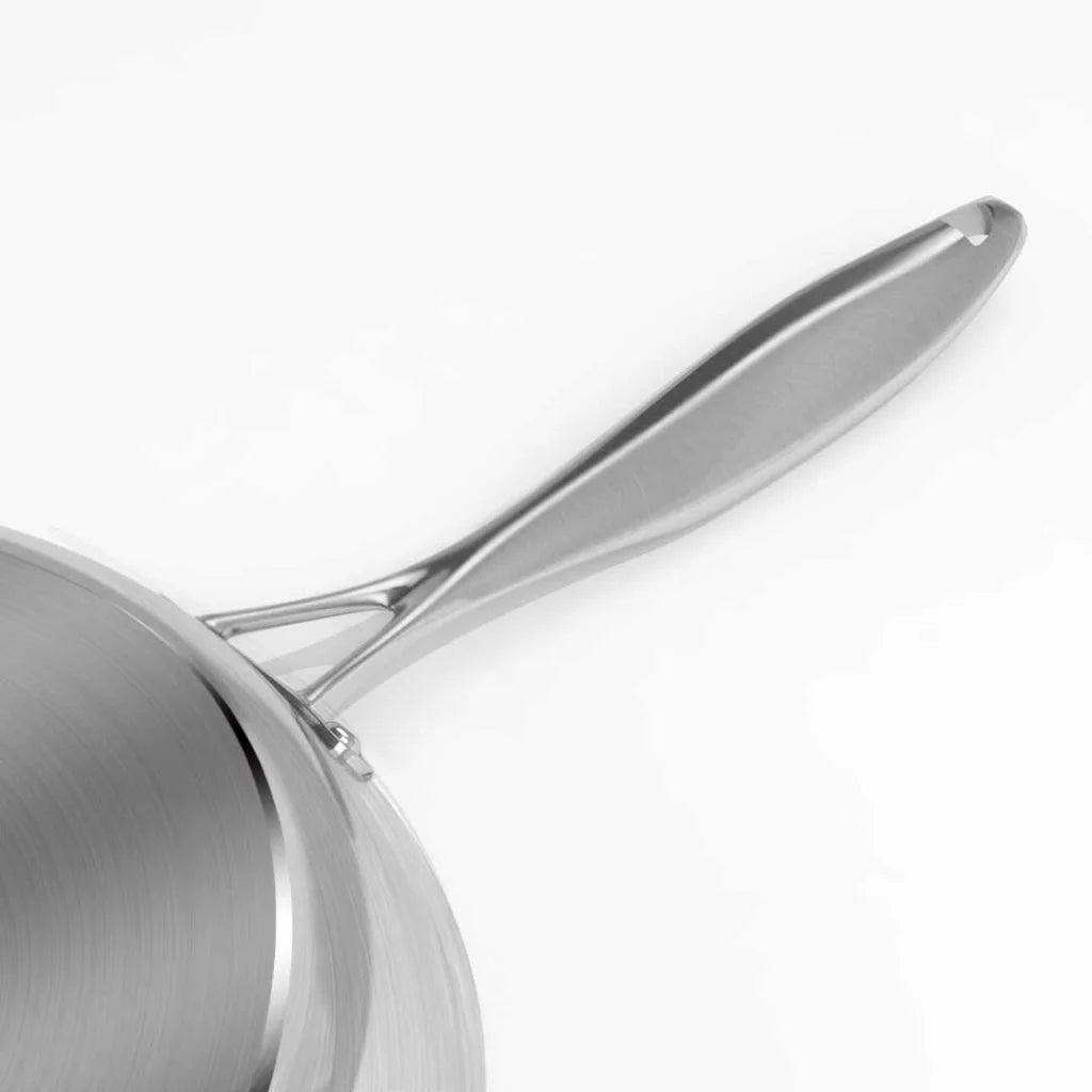 Stainless Steel Fry Pan 20cm & 32cm Induction Non-Stick Interior - Premium