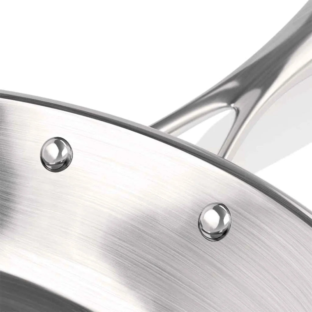 Stainless Steel Fry Pan 30cm Induction Cooking Frying Pan - Premium