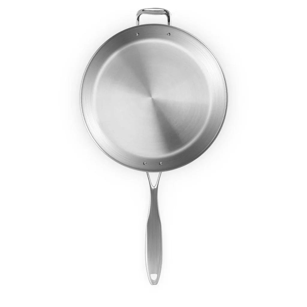 Stainless Steel Fry Pan 34cm Induction Cooking Frying Pan - Premium