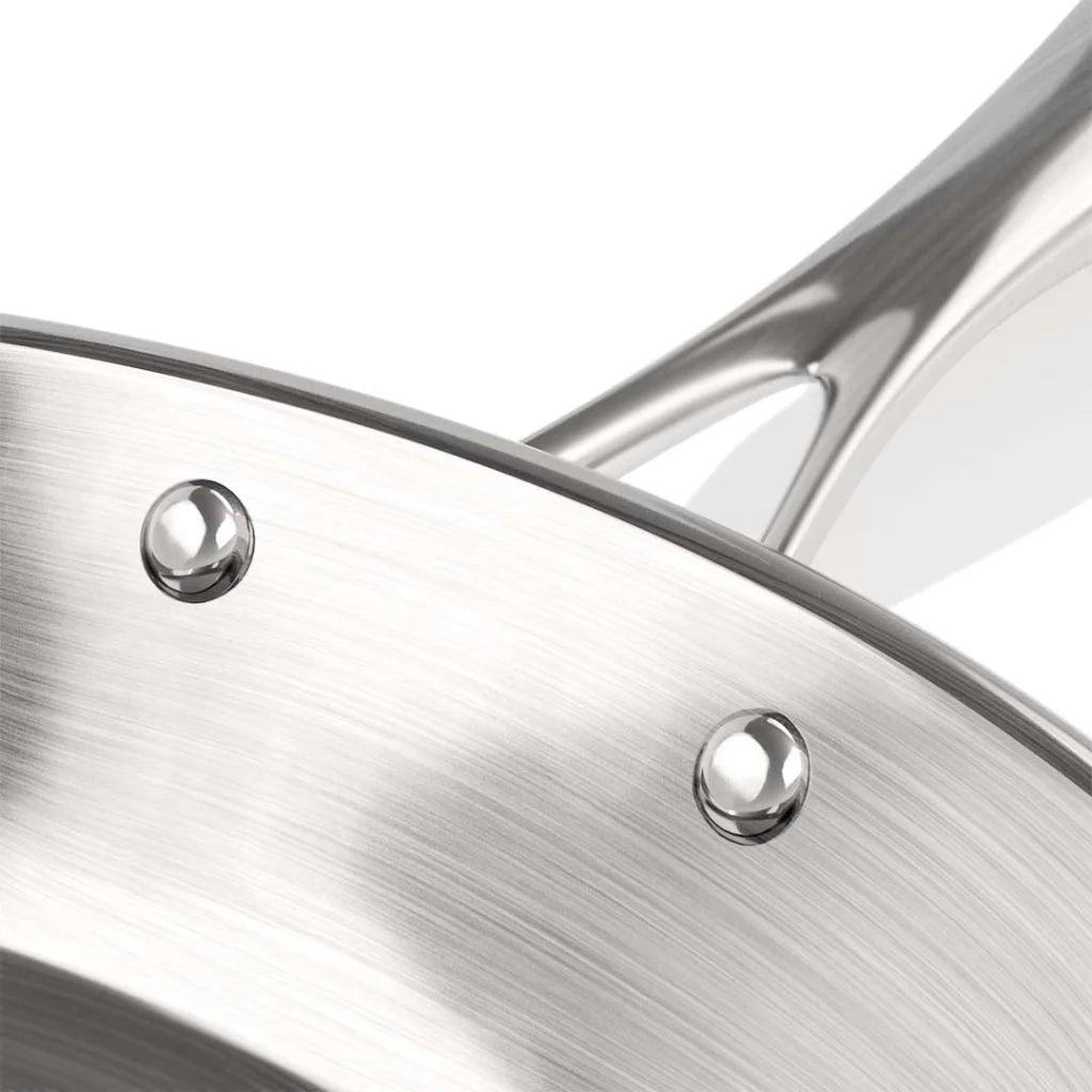 Stainless Steel Fry Pan 34cm Induction Cooking Frying Pan - Premium