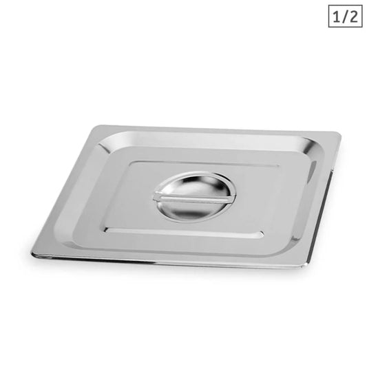 Stainless Steel Gastronorm Lid Premium 2X Full Size 1/2 Tray Top Cover