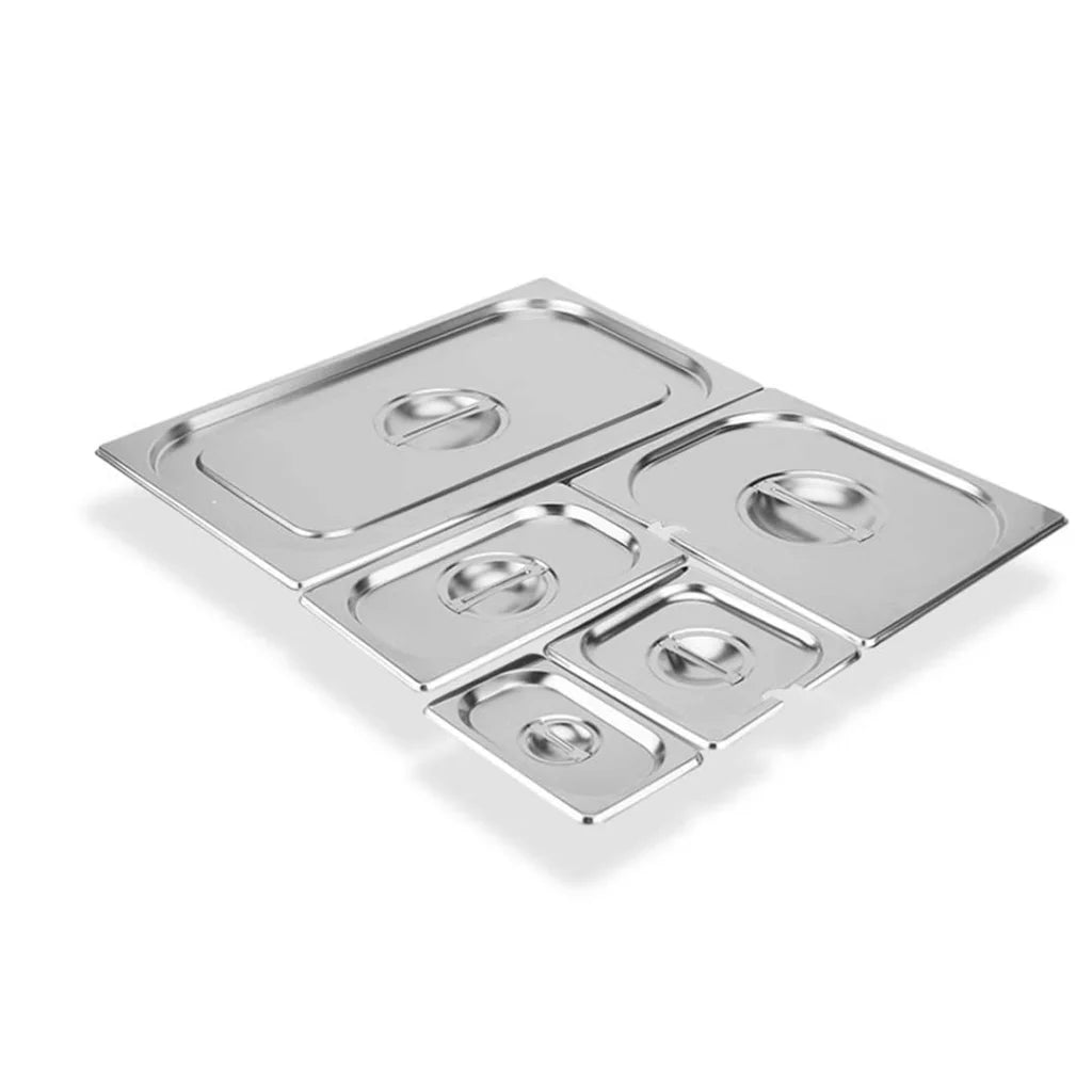Stainless Steel Gastronorm Lid Premium 2X Full Size 1/2 Tray Top Cover