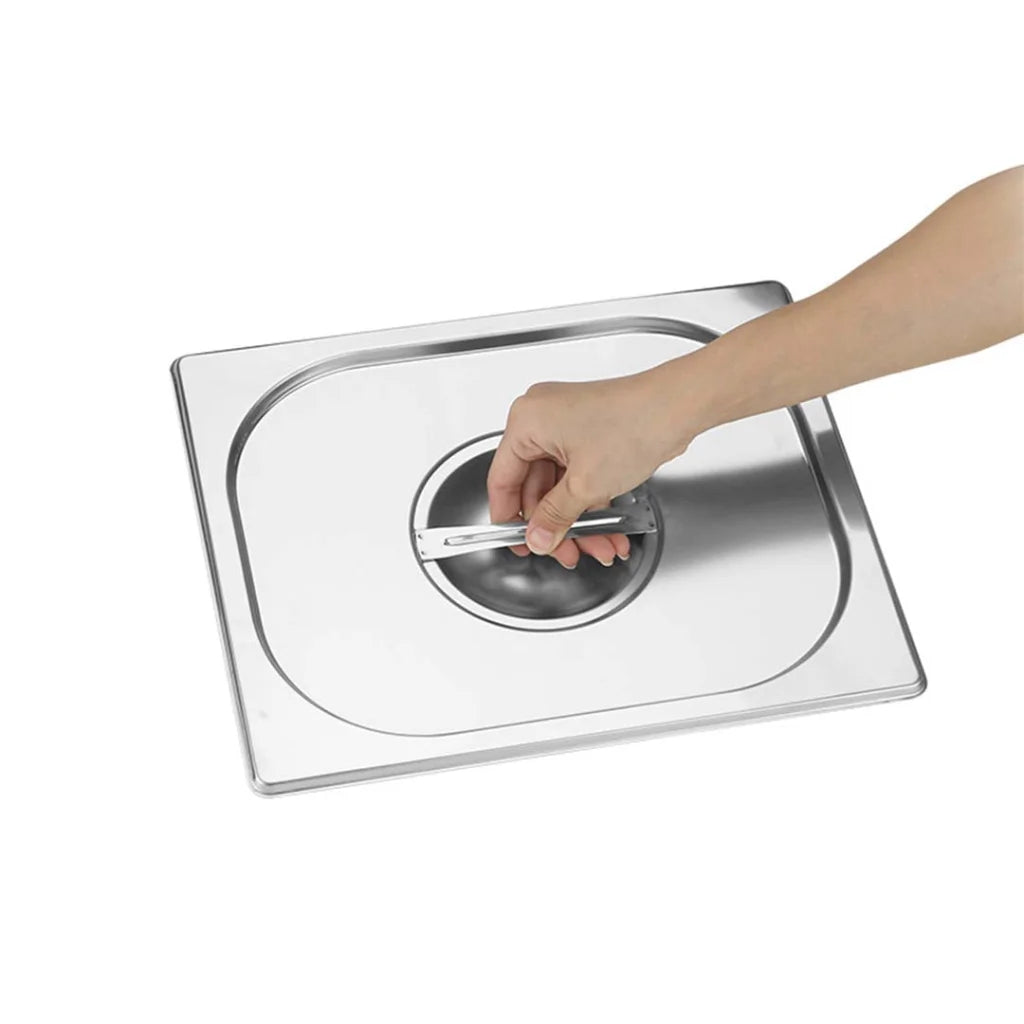 Stainless Steel Gastronorm Lid Premium 2X Full Size 1/2 Tray Top Cover