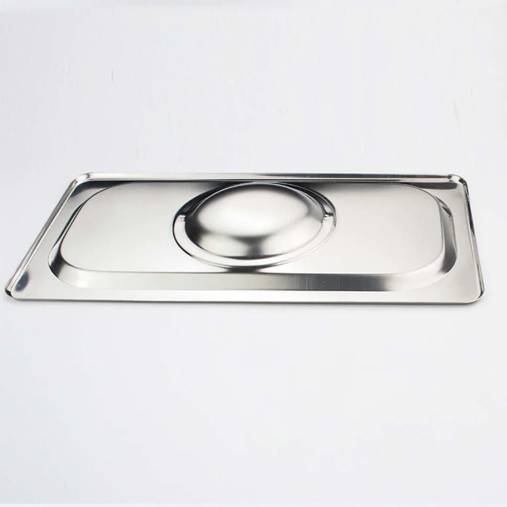 Stainless Steel Gastronorm Lid Premium 2X Full Size 1/2 Tray Top Cover