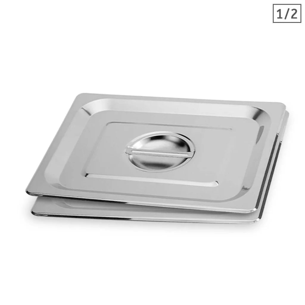 Stainless Steel Gastronorm Lid Premium 4X Full Size 1/2 Tray Top Cover