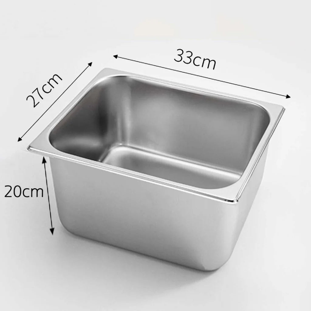 Stainless Steel Gastronorm Pan Premium 4X Full Size 1/2 15cm Deep Tray