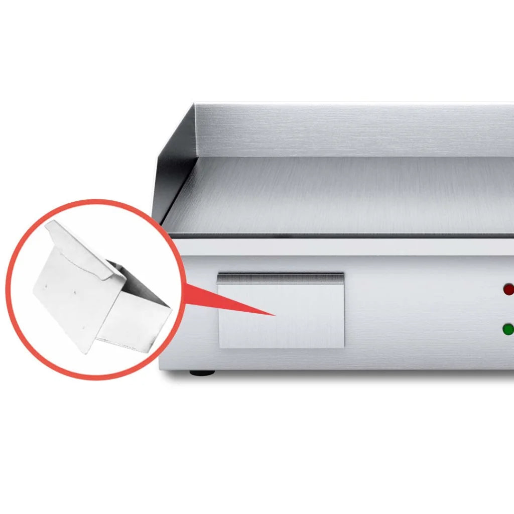 Stainless Steel Griddle Set Premium 2X Flat Commercial Grill BBQ Hot Plate - 2200W