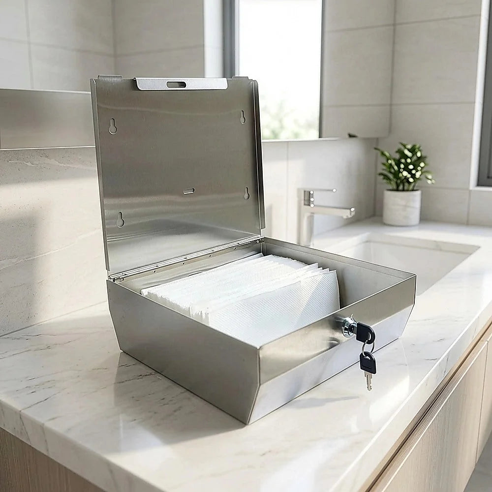 Stainless Steel Hand Paper Towel Dispenser Holder - Heavy