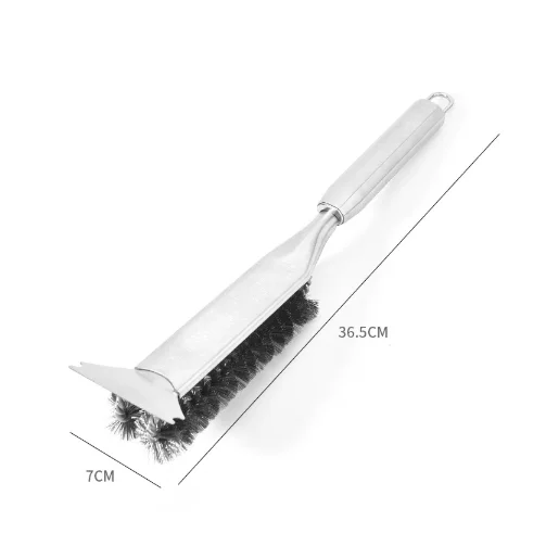 Stainless Steel Handle Heavy Duty BBQ Grill Brush