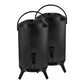 Stainless Steel Insulated Milk Tea Barrel 2X 18L Hot and Cold Beverage Dispenser with Faucet - Black