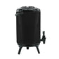 Stainless Steel Insulated Milk Tea Barrel 2X 18L Hot and Cold Beverage Dispenser with Faucet - Black