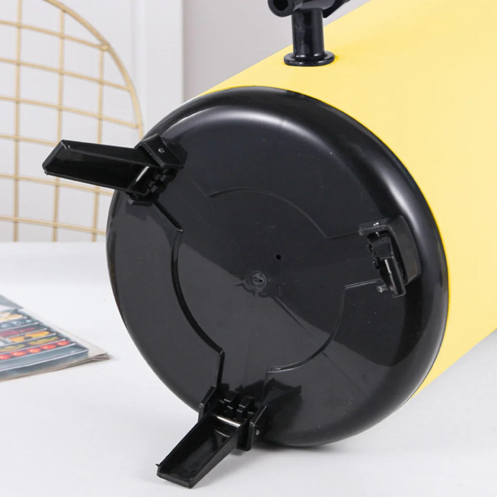 Stainless Steel Insulated Milk Tea Barrel 4X 14L Hot and Cold Beverage Dispenser with Faucet - Yellow