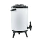 Stainless Steel Insulated Milk Tea Barrel 8X 12L Hot and Cold Beverage Dispenser with Faucet - White