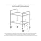 Stainless Steel Kitchen Dining Food Cart 2X 3 Tier 86x54x94cm Utility Trolley Round Large