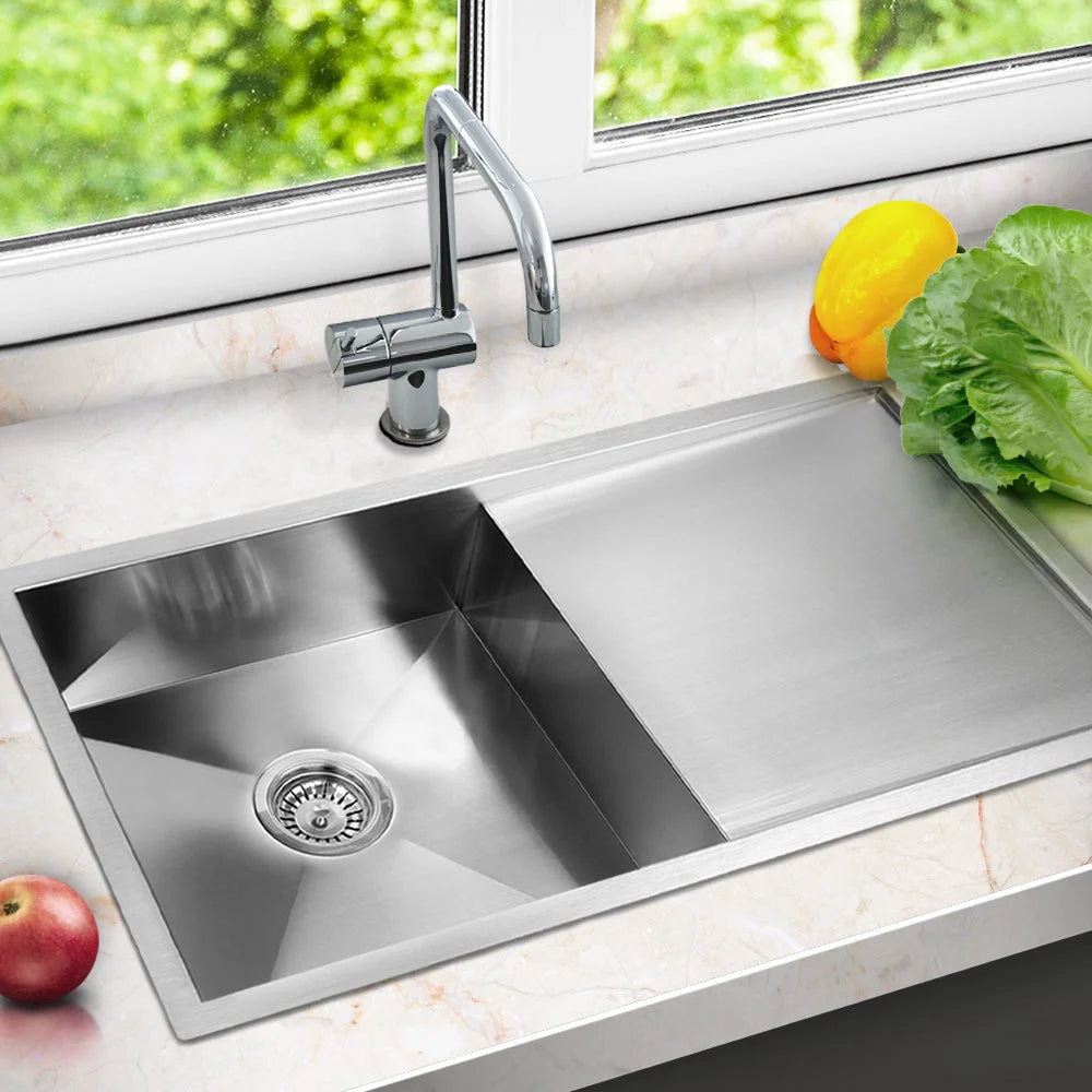 Stainless Steel Kitchen Sink 96cm x 45cm Under