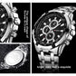 Stainless Steel Men Analog Sport Watch - 8023 - White Case