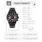 Stainless Steel Men Quartz Watch with Calendar - 9241