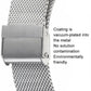 Stainless Steel Men Quartz Watch with Magnetic Strap - 40mm