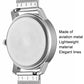 Stainless Steel Men Quartz Watch with Magnetic Strap - 40mm