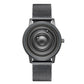Stainless Steel Men Quartz Watch with Magnetic Strap - 40mm