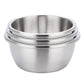 Stainless Steel Mixing Bowls Set 3Pcs Deepen Matte Stackable Baking Washing Food Storage Basin