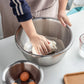 Stainless Steel Mixing Bowls Set 3Pcs Deepen Matte Stackable Baking Washing Food Storage Basin
