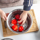 Stainless Steel Mixing Bowls Set 3Pcs Deepen Matte Stackable Baking Washing Food Storage Basin