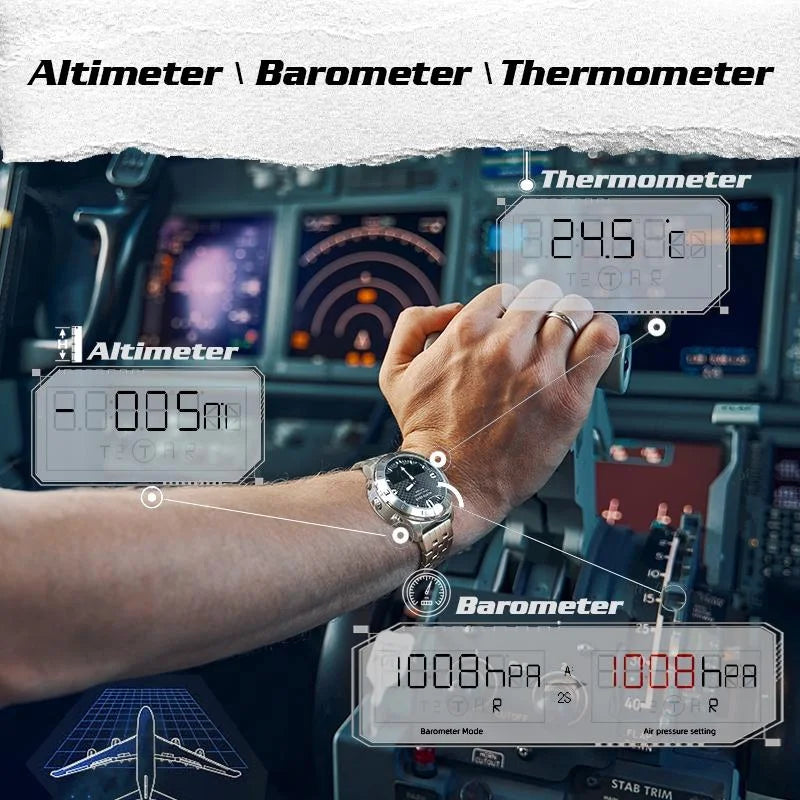 Stainless Steel Multifunction Smart Watch for Men