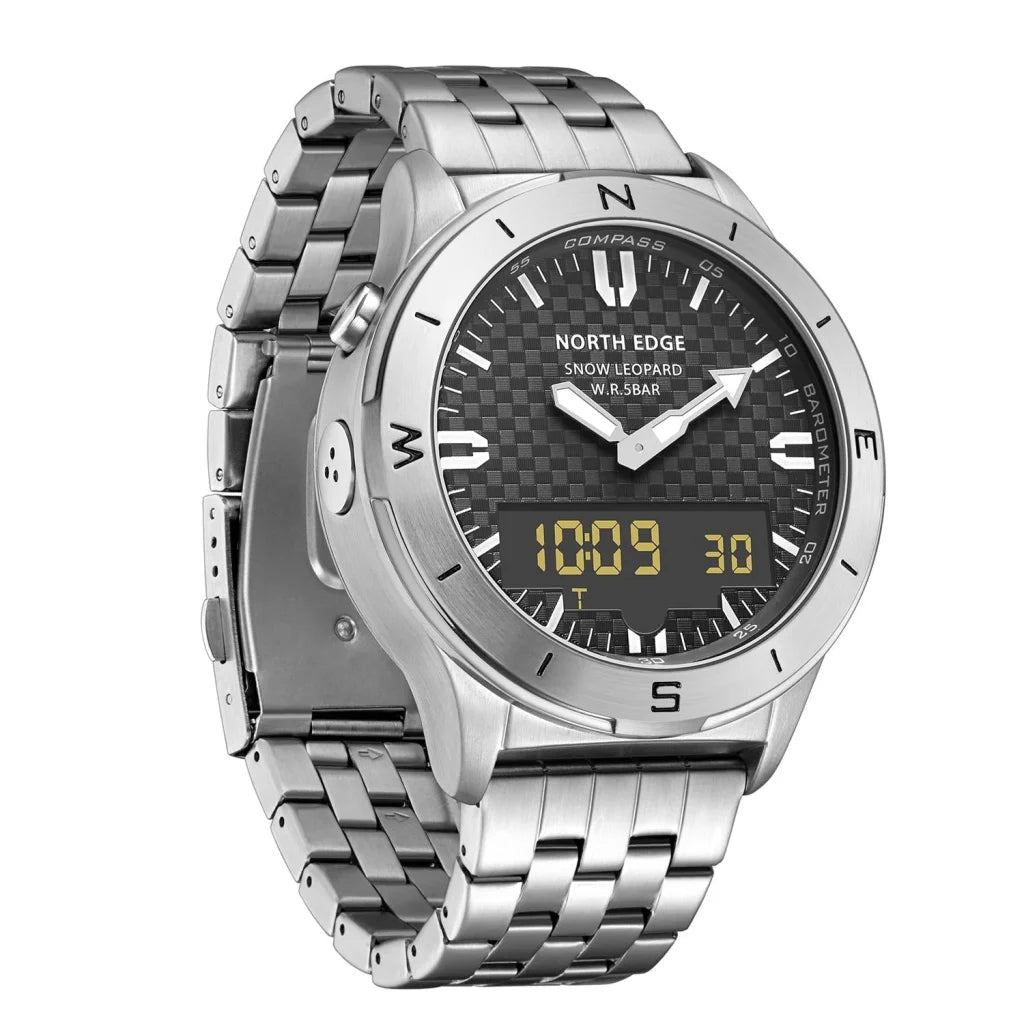 Stainless Steel Multifunction Smart Watch for Men Waterproof