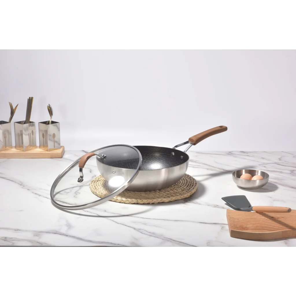 Stainless Steel Non Stick Noka Wok Kylin 3 Layer