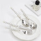 Stainless Steel Pearl Handle Flatware Cutlery Set 4 Piece
