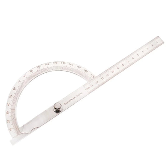 Stainless Steel Protractor with 0-150mm Arm for 0-180