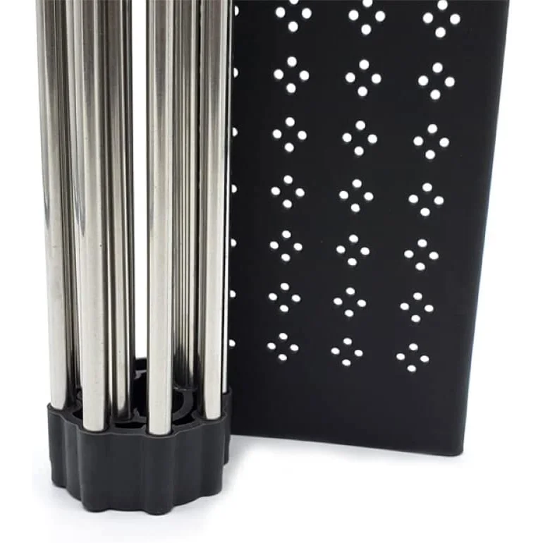 Stainless Steel Roll Up Dish Drying Rack with Utensil