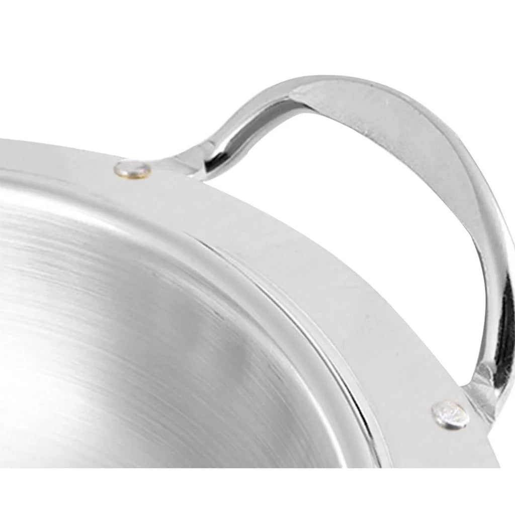 Stainless Steel Round Buffet Chafing Dish Set of 4 for Catering with Glass Top Lid