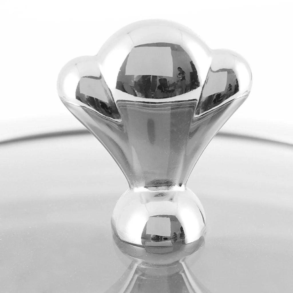 Stainless Steel Round Buffet Chafing Dish Set of 4 for Catering with Glass Top Lid