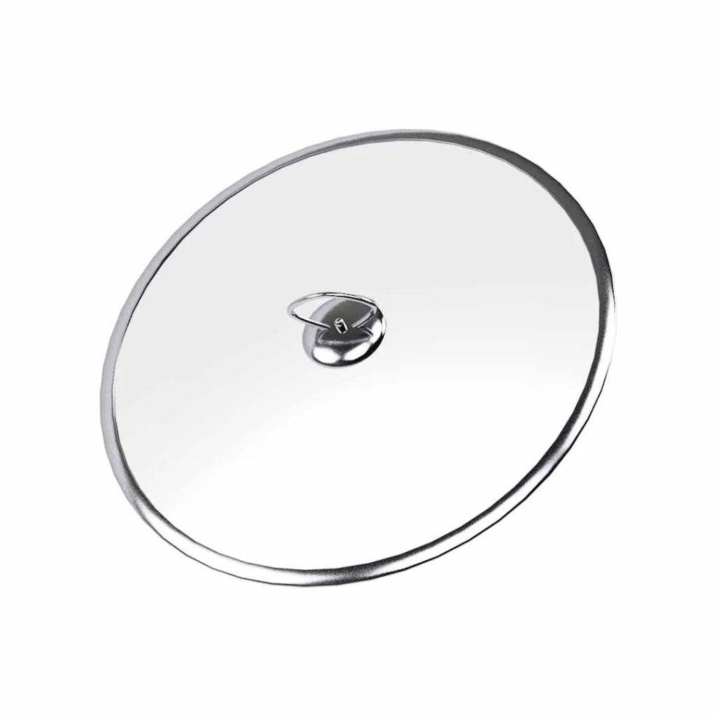 Stainless Steel Saucepan 28cm with Glass Lid and Helper Handle Triple Ply Base Cookware - Premium