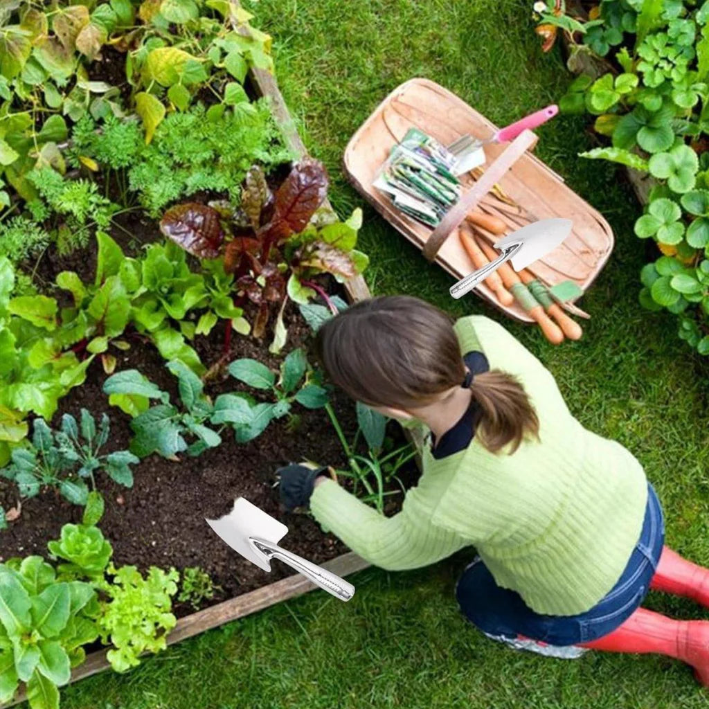 Stainless Steel Scale Spade Gardening Shovel Small Gardens