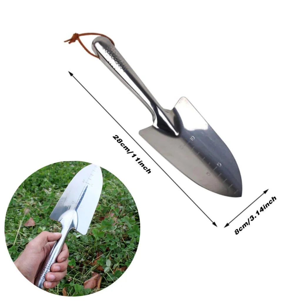 Stainless Steel Scale Spade Gardening Shovel Small Gardens