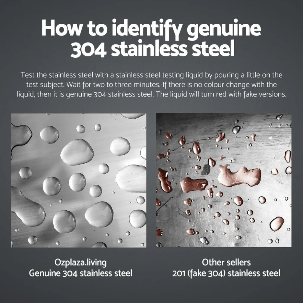 Stainless Steel Sink Bench 304 Kitchen Work Benches