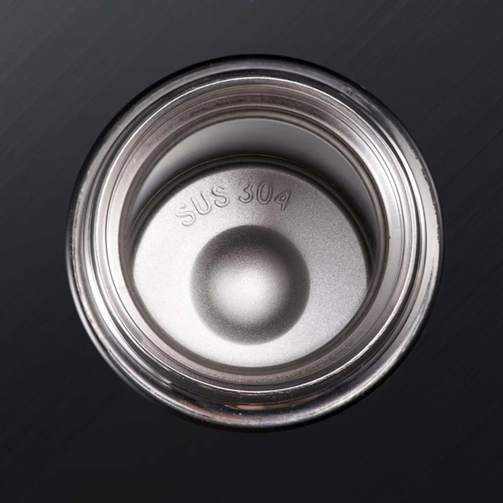 Stainless Steel Smart Thermos Set Premium 2X 500ML LCD Thermometer Display Vacuum Flask - White