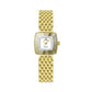 Stainless Steel Square Dial Women Watch with Simple Strap