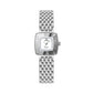 Stainless Steel Square Dial Women Watch with Simple Strap