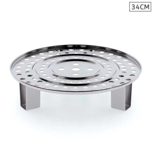 Stainless Steel Steamer Insert Stock Pot 34cm Steaming Rack Stockpot Tray - Premium
