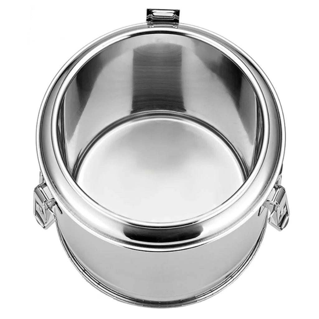 Stainless Steel Stock Pot 12L Insulated Bar Beverage Container Dispenser with Tap - Premium
