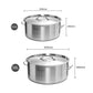 Stainless Steel Stock Pot 14L & 58L Top Grade Thick 18/10 - Premium