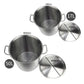 Stainless Steel Stock Pot 17L & 50L Top Grade Thick 18/10 - Premium