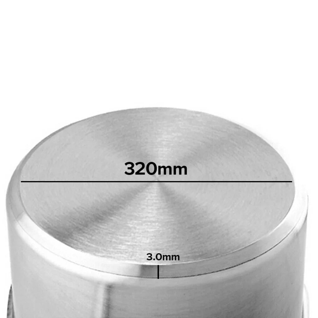 Stainless Steel Stock Pot 17L Top Grade Thick 18/10 - Premium
